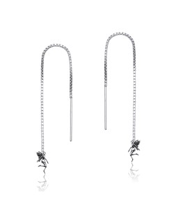 Silver Chain Earring ECD-109